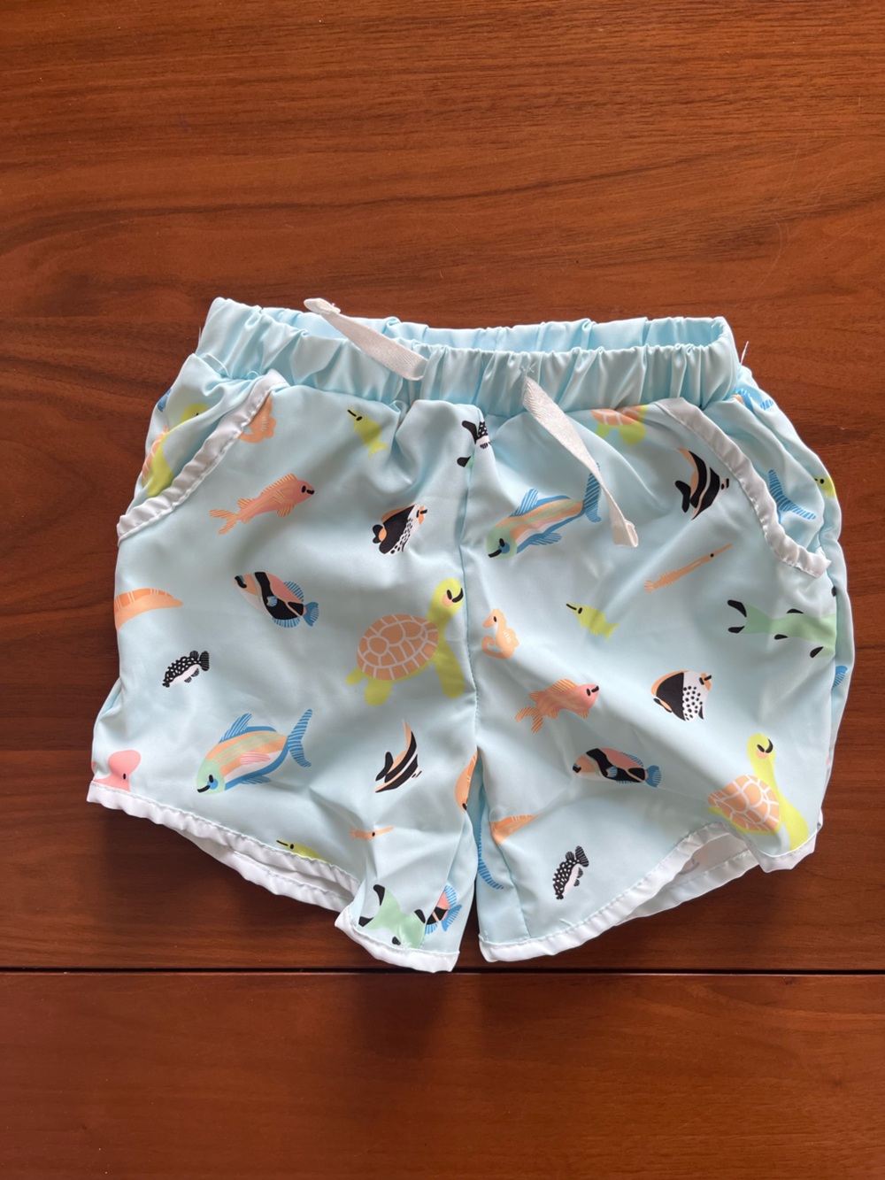 Monica + Andy Toddler Swim Ocean Print Trunks